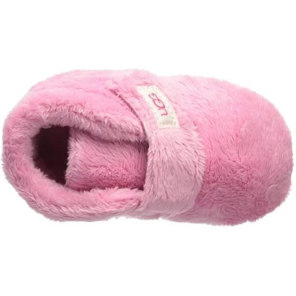 UGG Women's Bixbee Terry Cloth Baby Booties, Pink Size 4I/5I (12-18M) - Picture 4 of 7